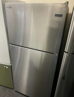 Stainless Steel Maytag Top Freezer Fridge