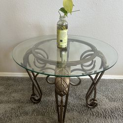 Glass end Table 
