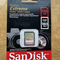 SanDisk Extreme SDXC UHS-1 Card 256gb