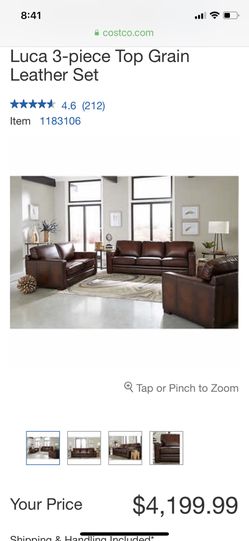 Costco luca sale sofa