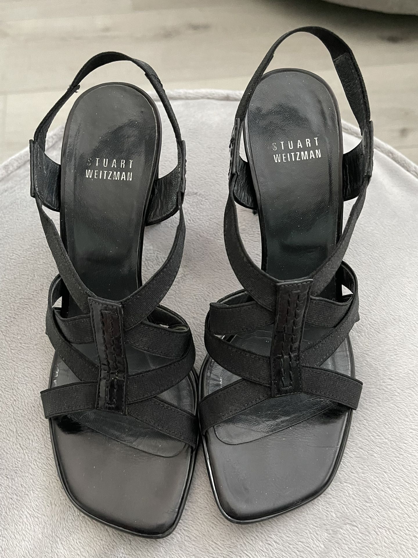 Stuart Weitzman Black High Heels Sandals Women’s Size 7M