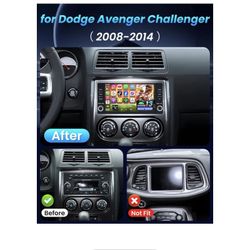 Car Stereo Radio for Dodge Avenger Challenger 2008-2014: Jeep Wrangler JK 2007-2018 Dodge RAM 1-2012, 7" Touchscreen Wireless Carplay Android 