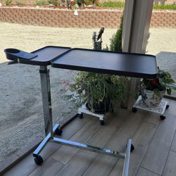 Beautiful Rolling Adjustable  Over Bed Table .