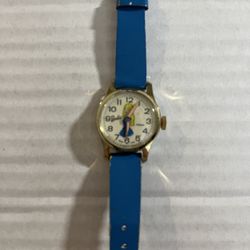Vintage Barbie Child’s Watch (1973) – Original Blue Band, Collectible