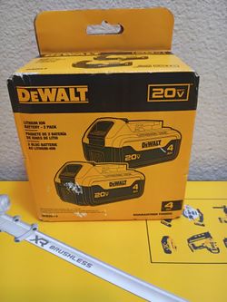 Brand new DeWalt 20V bateries ($113.14