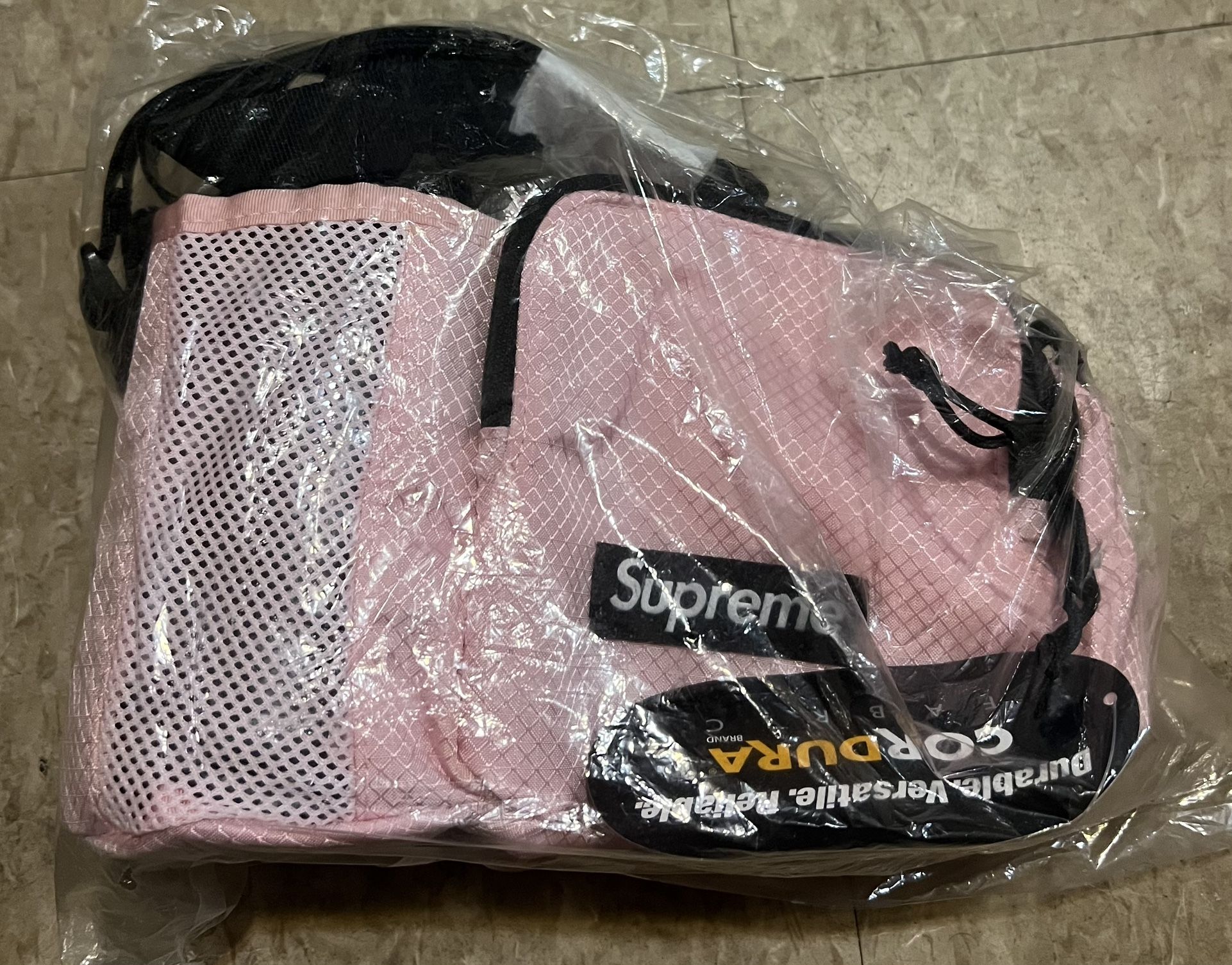 Supreme Cordura Side Bag Pink With Bottle 