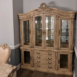 Dining Room Table and Cabinet 