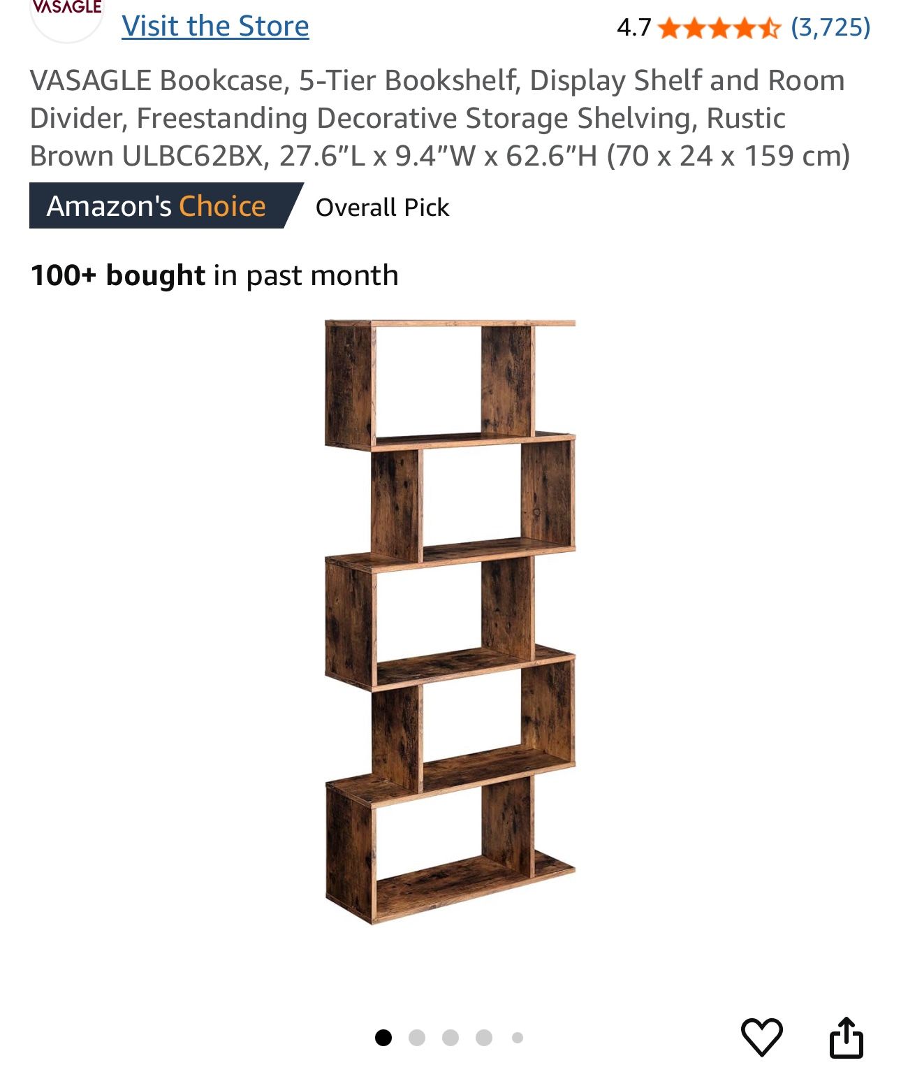 Bookshelf 5 Tier