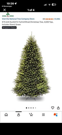 9 ft Unlit Dunhill Fir Full Artificial Christmas Tree