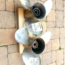 Two Boat Prop Propellers