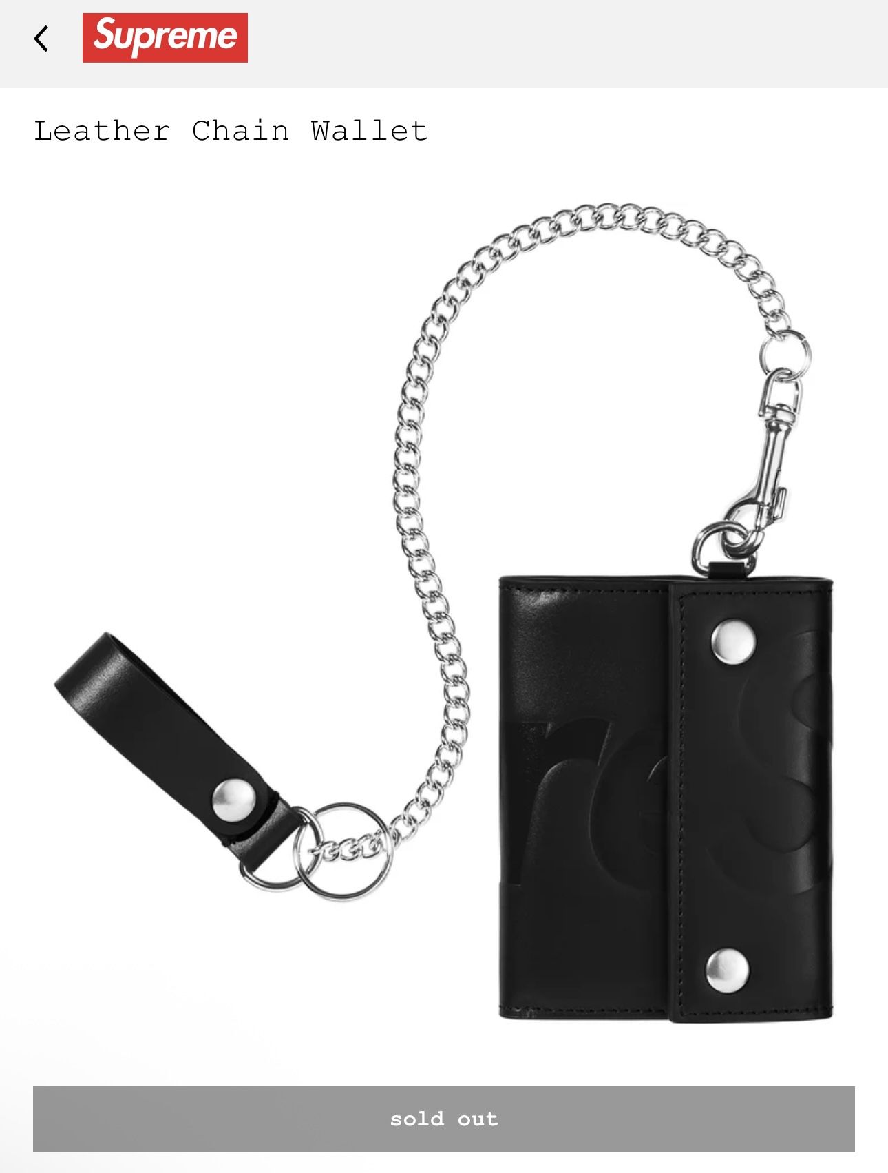 Leather Wallet Chain
