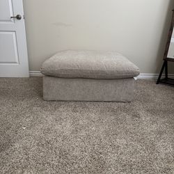 Beige Ottoman With Storage
