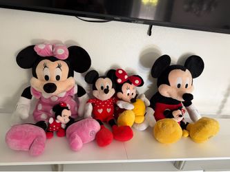 Disney Minnie and Mickey Mouse plush