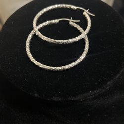 Hoops Medium Silver
