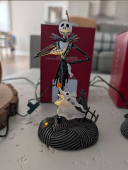 Hallmark Keepsake Storytellers Nightmare Before Christmas Lot of 4 - Jack, Sally, Oogie, Trio - Excellent Condition with Boxes
