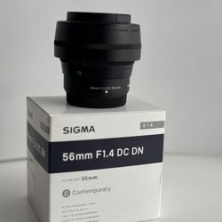 Sigma 56mm F1.4 DC DN Lens For Fujifilm Contemporary 