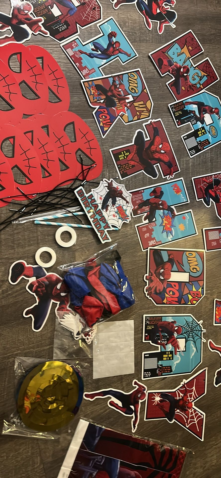 Spiderman Happy birthday bundle new in package