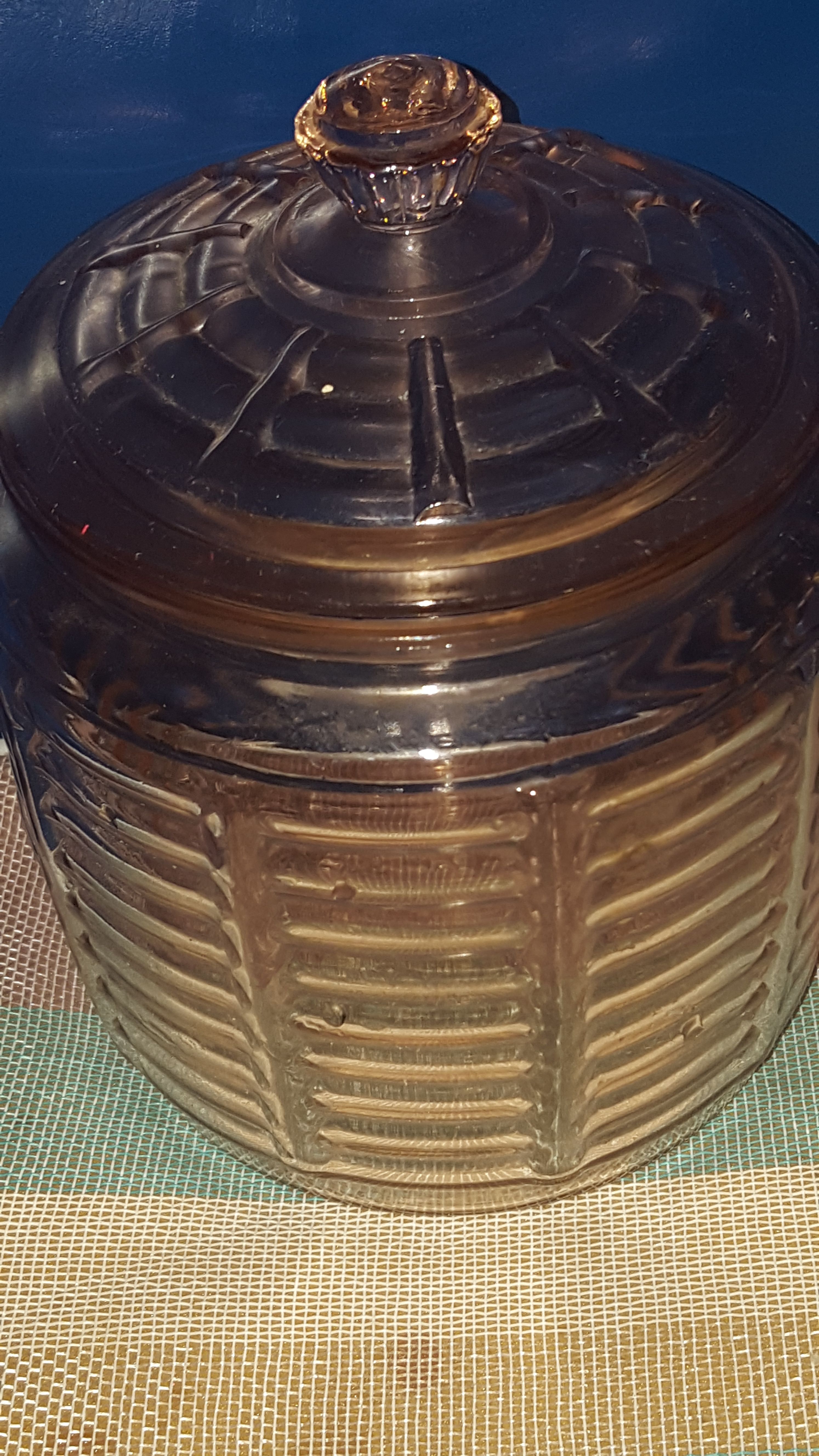 pink cracker jar