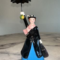  RARE Disney Store Mary Poppins Ceramic Figurine W/ Umbrella Vintage 8"    This is old. It's rare to find mary poppins Disney items these days. The um