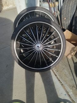 22 Inch Rims New Tires Universal
