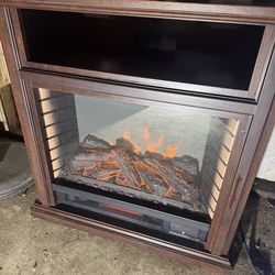 Faux Fireplace Heater /  T.V. Stand