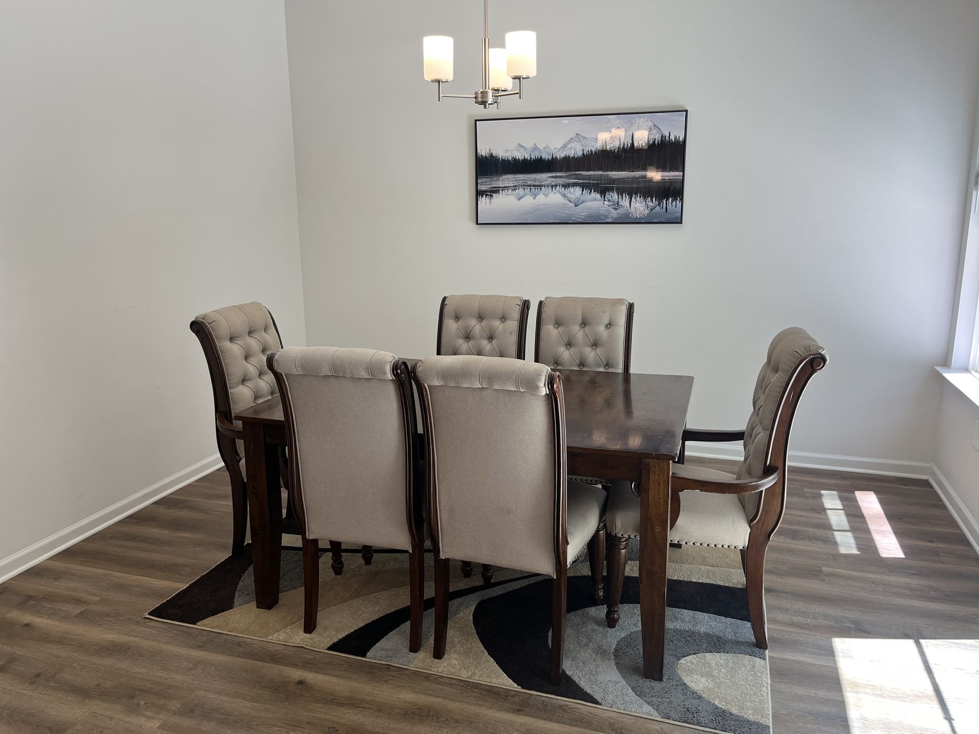 Dining Set w/ 6 chairs (Price Negotiable)