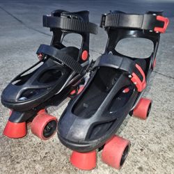 ROLLER DERBY YOUTH KIDS ADJUSTABLE SKATES SIZE12-2 RED