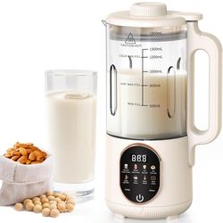 50oz Nut Milk Maker, 10 in 1 Automatic Nut Milk Maker with 20 Blades,Almond Milk Machine,Plant Based Milks Homemade Oat,Chowder,Juice,Soy Milk Machine