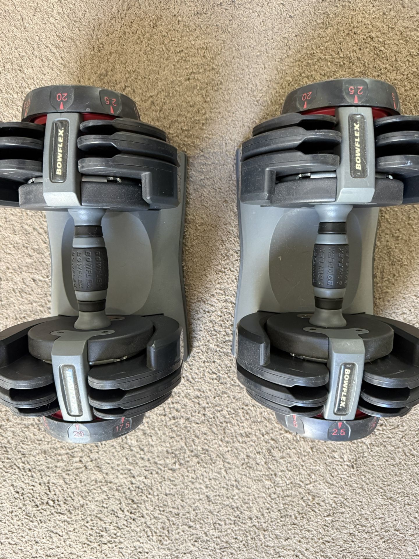 Bowflex Adjustable Dumbbells 2.5-20lbs