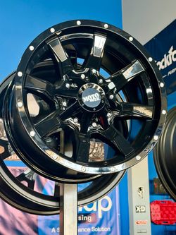 Big sale. On Moto metal 17” 8x165.1 wheels & 35x12.50-17 A/T or M/T tires (We Finance)