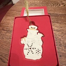 Lenox - SNOWTIME Snowman - Christmas Ornament