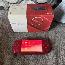 PSP 3000 Radiant Red with Games