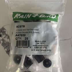 Rain bird bubbler nozzles 5cstb  5 foot center strip stream new