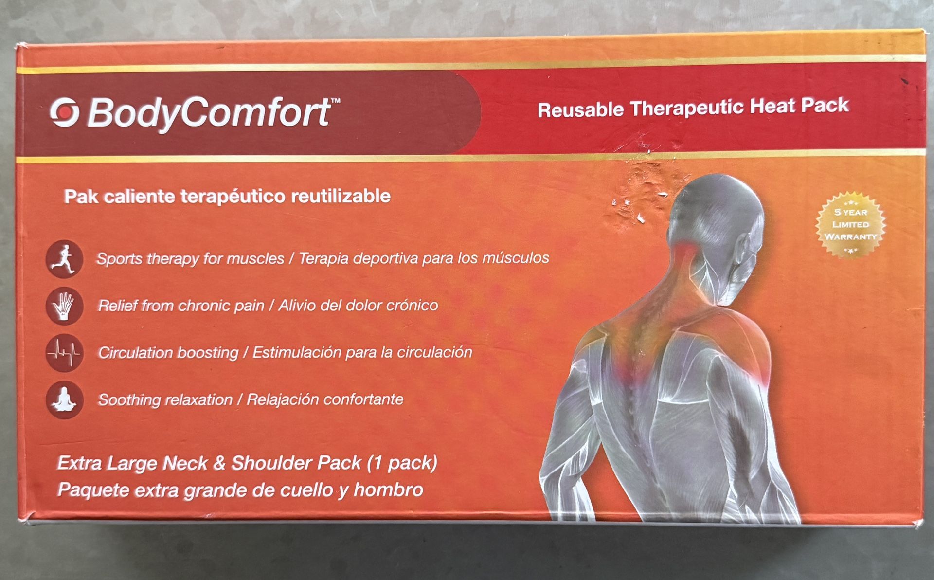 Body Comfort Reusable heat pack NIB