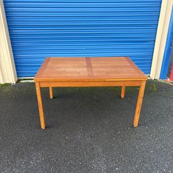 Mid Century Modern Danish Teak Draw Leaf Dining Table By Ansager Mobler