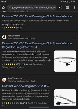 Mazda Window Regulator 