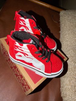 Vans SK8-Hi Kids Flame High-Top Sneakers