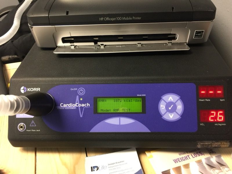 Resting Metabolic Rate / VO2 max testing machine