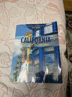 California real estate finance book, college level book