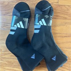 NWT Adidas men’s cushioned arch compression high quarter socks 8 pairs