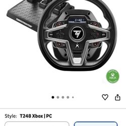 Thrustmaster T248 Racing Wheel & Magnetic Pedals for Xbox Series X|S, Xbox One & PC – Hybrid Drive F