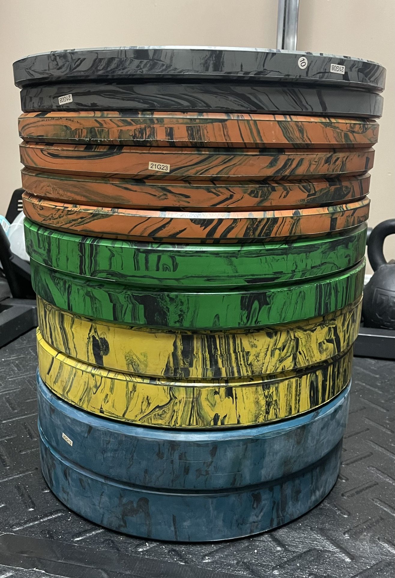 290lbs Fringe Sport Savage Bumper Plates