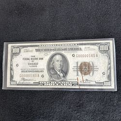 1929 National Currency $100 Note Mint Condition