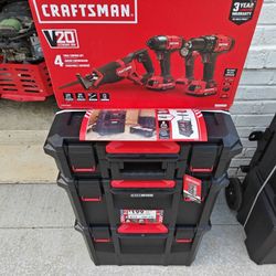 Craftsman With Versastack Combo Powertool Set 4tools