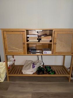 Rattan tv stand/entry way table