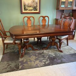 Dining Table With Six Chairs,