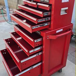 Toolbox Craftsman Tool Box Heavy Duty Metal Tools 