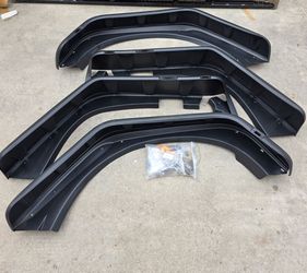 07-18 Jeep Wrangler JK Fender Flares Flametas Guarda Fangos Bengalas Guarda Barros