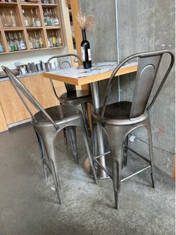 Metal bar stools 4 of them $25 each OBO