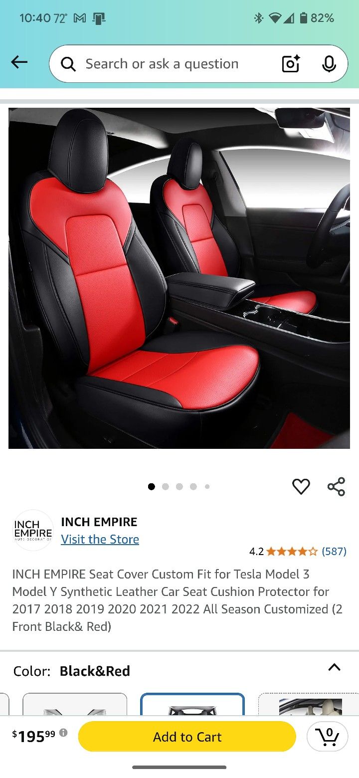 2021 Tesla Model 3 All Seat Covers